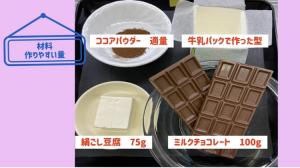 生チョコ材料