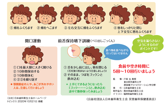 マスクをしたままでできる口腔体操 豊能町公式ホームページ