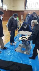 吉中トイレ設営