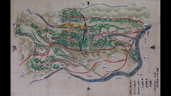 吉川古地図表面