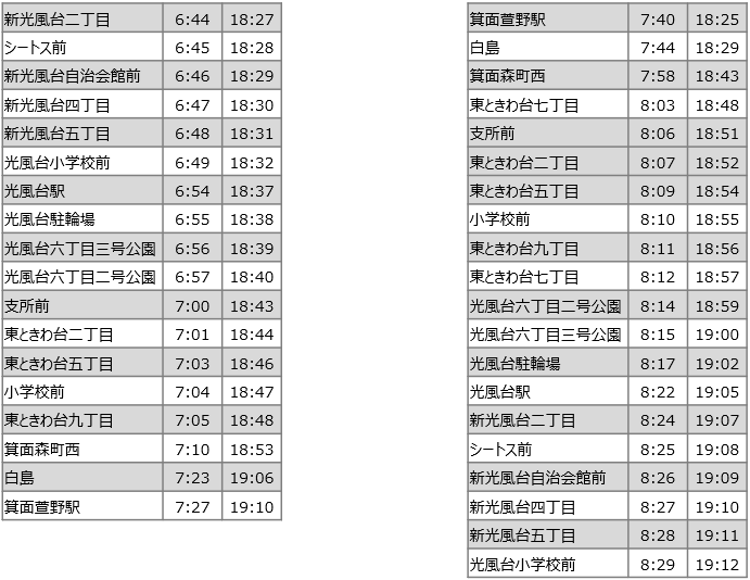 豊能西線070402