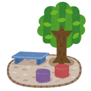 公園樹木フリーイラスト1