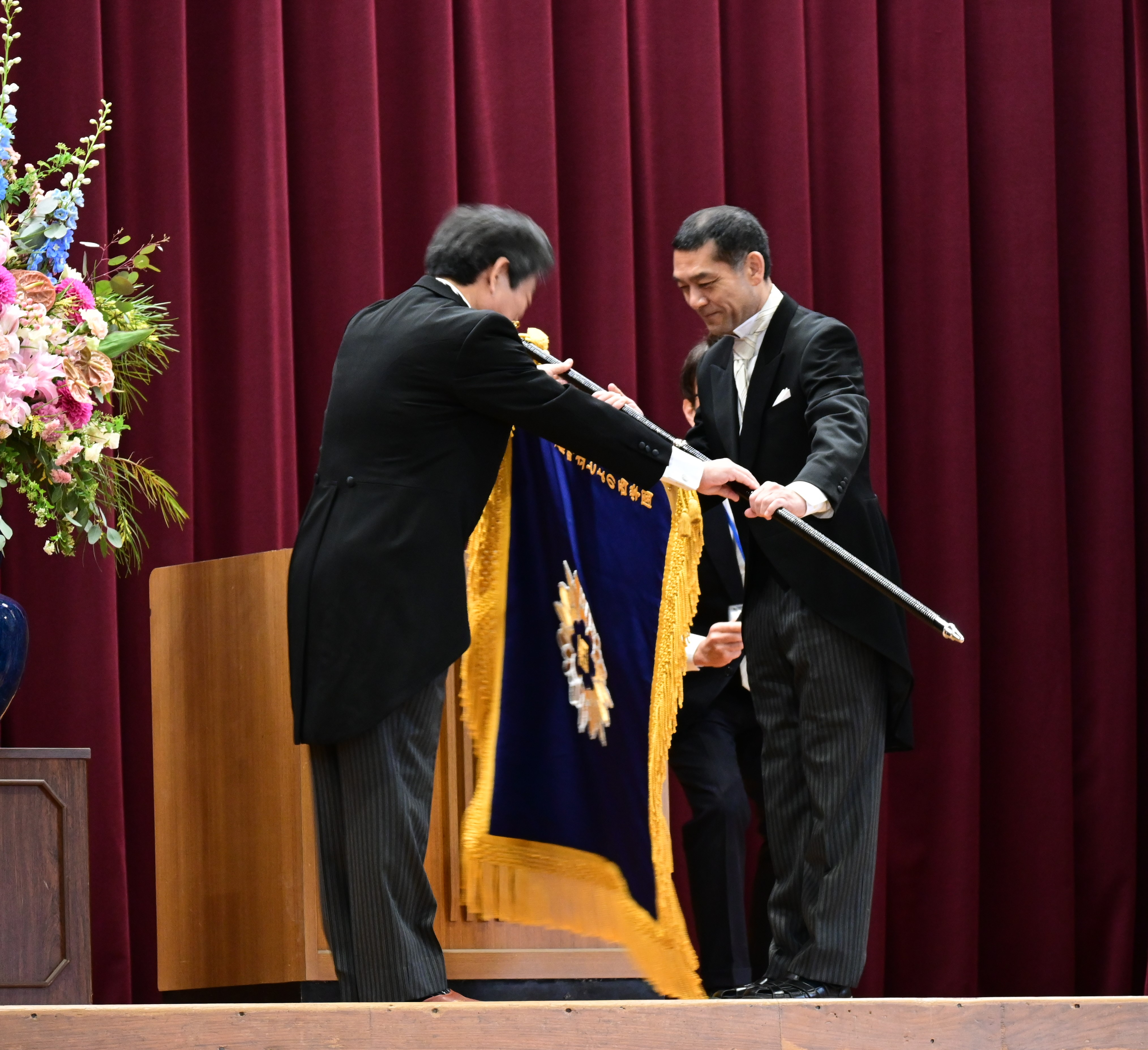 校旗授与（とよの西学園）