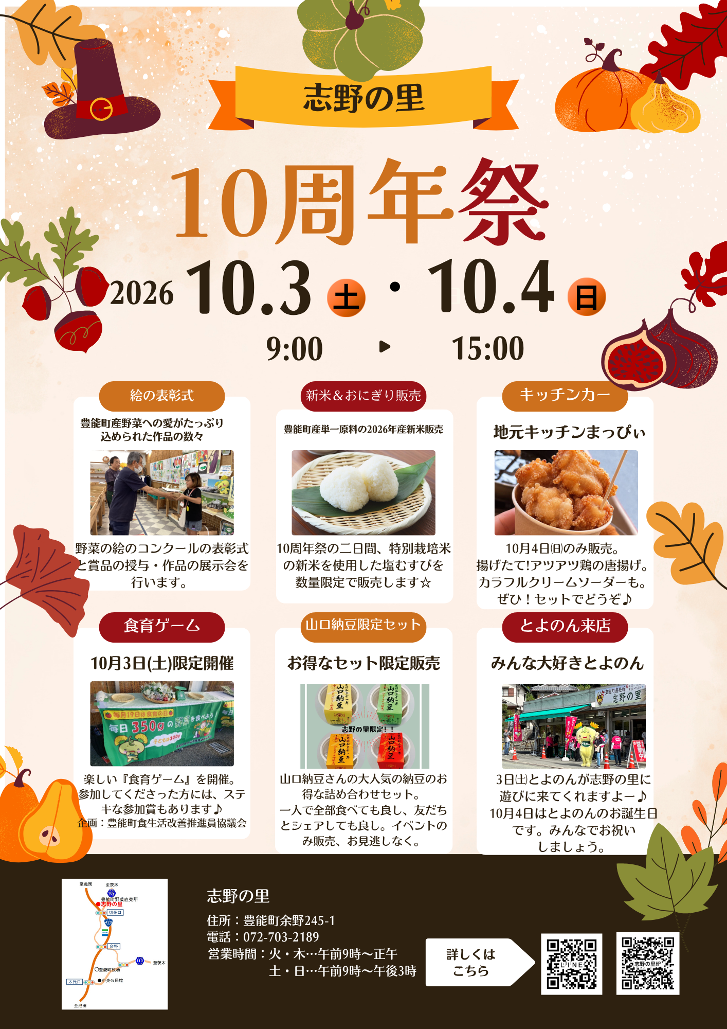 志野の里 10周年祭チラシ